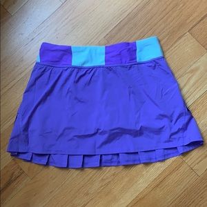 Lululemon pace setter tennis skirt